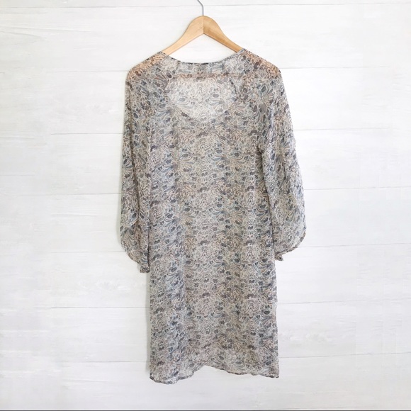 {Ella Moss} Silk sheer dress, XS - Picture 4 of 4